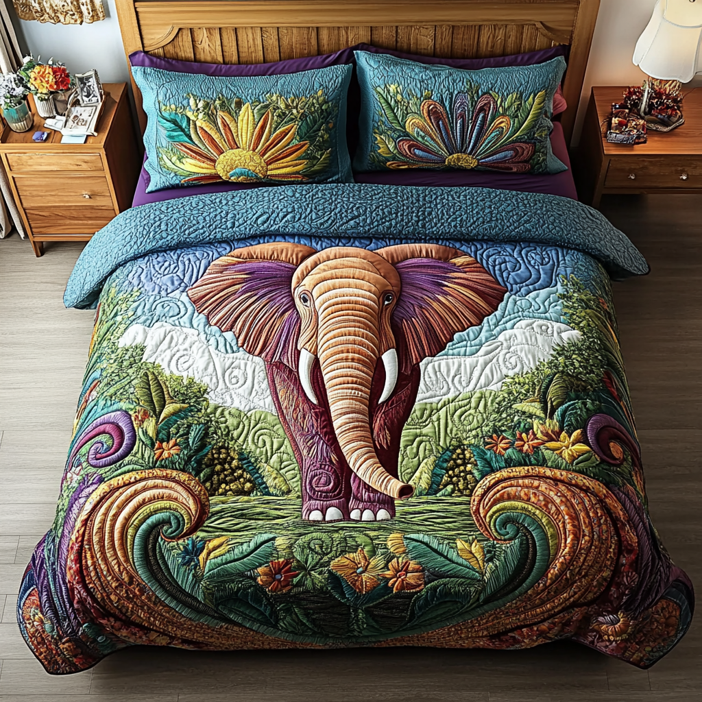 Serengeti Bliss Quilted Bedding Set Perfect Bedroom Gift Set to Show You Care