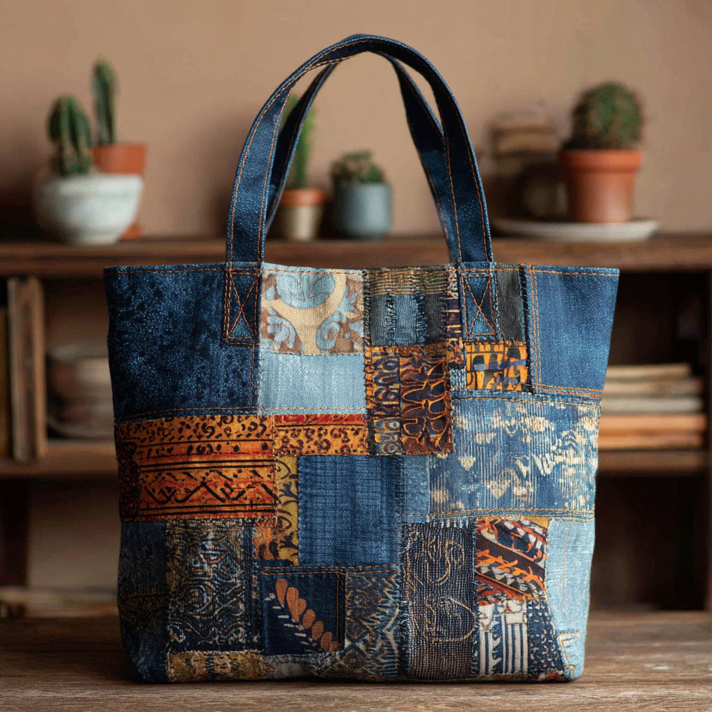 Serengeti Vibes Quilted Tote Bag African American Gifts For Her