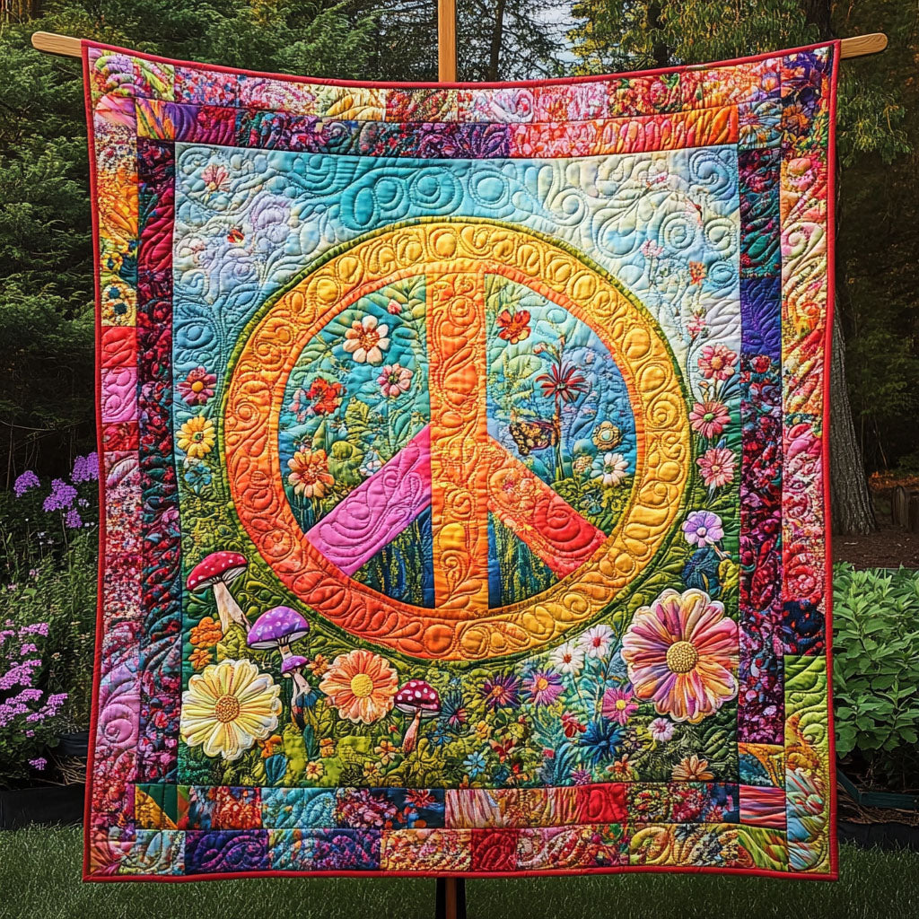 Serenity Circle Quilted Blanket Best Christmas Gifts