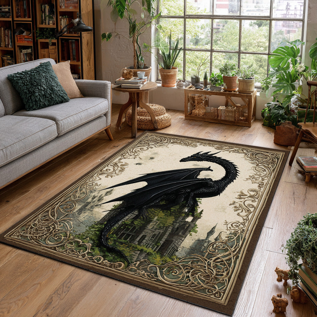 Serpent Sky Area Rug Home Entrance Decor Ideas Unique Dragon Gifts