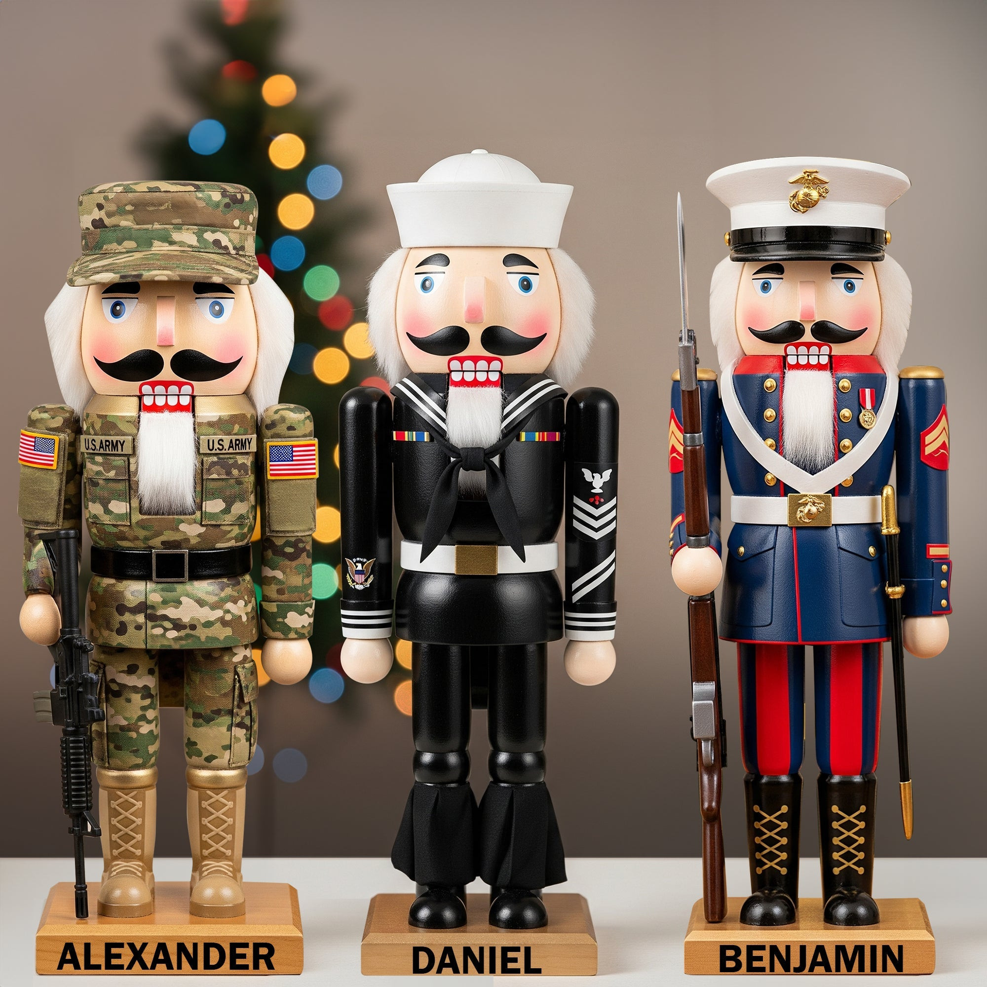 Service Pride Nutcracker Acrylic Plaque - Personalized Gifts For Veteran - Inappropriate Christmas Gifts For Best Friend