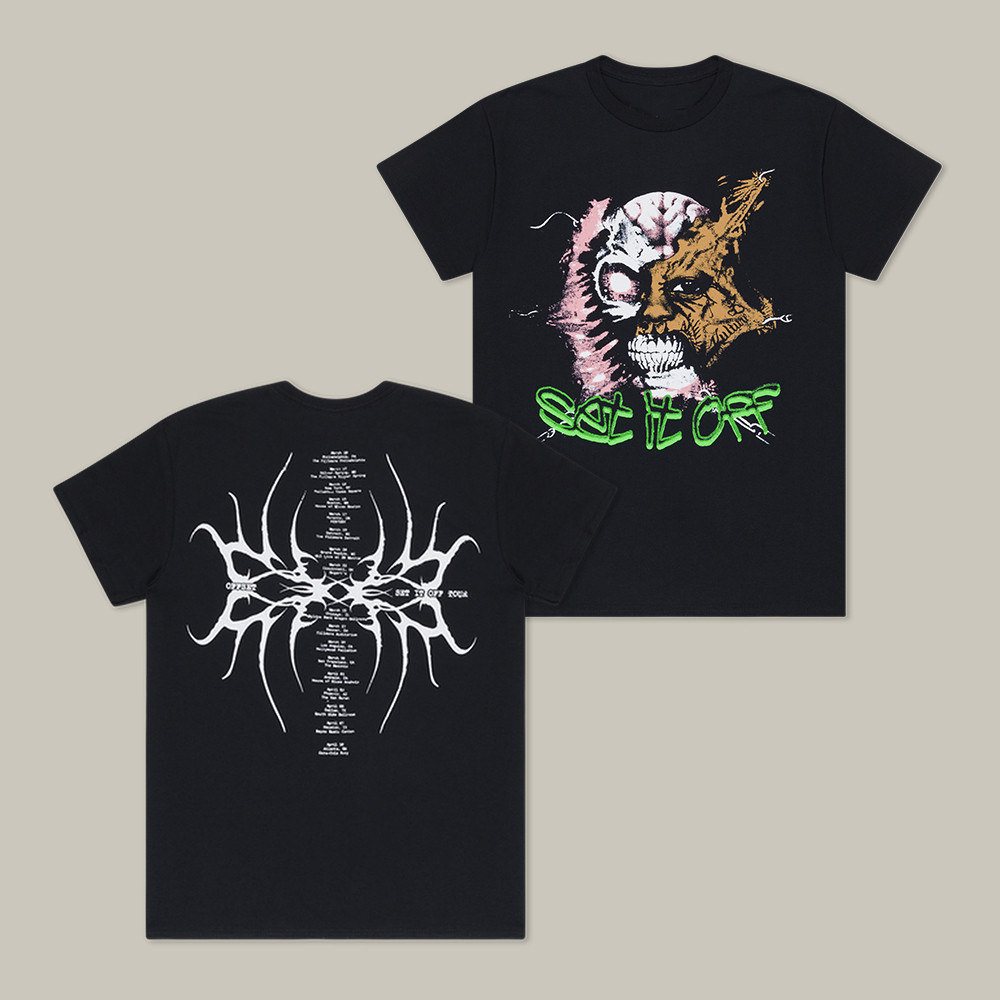 Set It Off Face Rip Offset T-Shirt Rap Music Concert Tee Present Idea For Offset Lovers