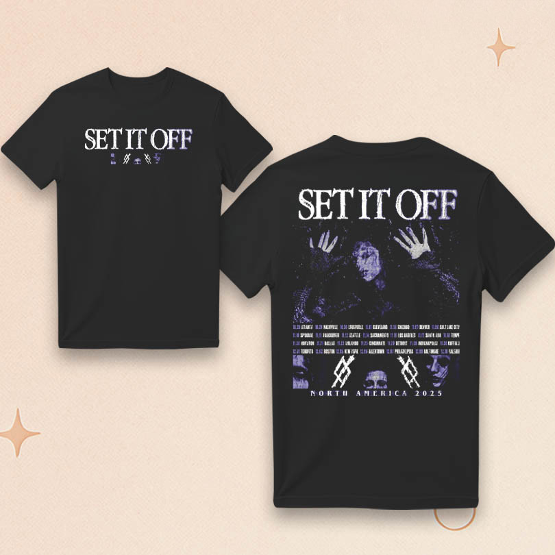 Set It Off Merch Set It Off Fall 2025 Tour T-Shirt Gifts For Rock Music Fans