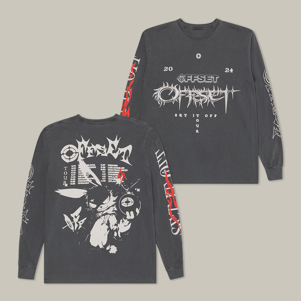 Set It Off Offset Tour Long Sleeve Shirt Offset Tour Merch Rap Music Lover Present