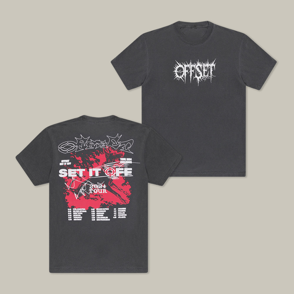 Set It Off Tour Offset T-Shirt Offset Music Lover Shirt Present Idea For Rap Fans