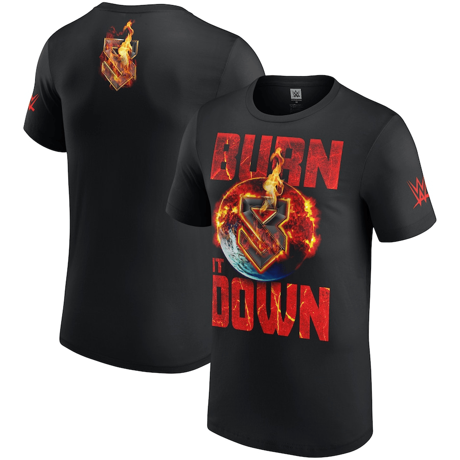 Seth Rollins Burn It Down T-Shirt WWE Merch Clothing Best Gifts For Men