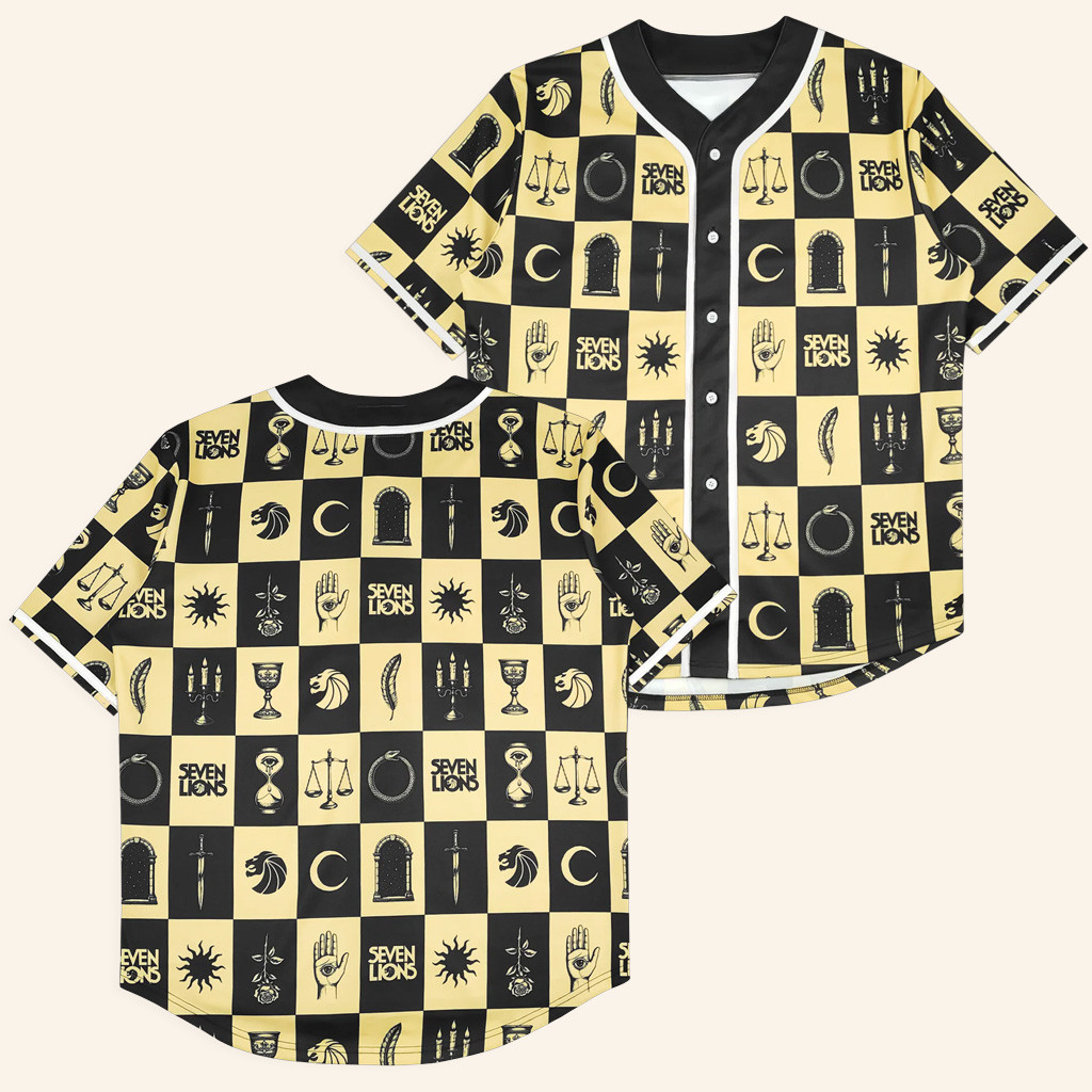 Seven Lions Merch Checkered Symbol Jersey Best Gifts For Music Lovers