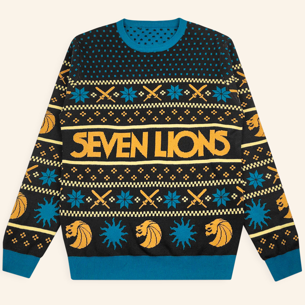 Seven Lions Merch Christmas Ugly Sweater Xmas Gifts For Music Lovers