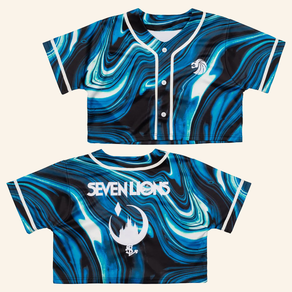 Seven Lions Merch Journey III Cropped Baseball Jersey Gifts For Music Fans