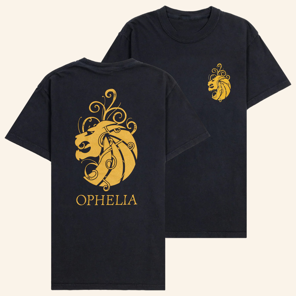 Seven Lions Merch Ophelia X Seven Lions Black T-Shirt Gifts Ideas For Brothers