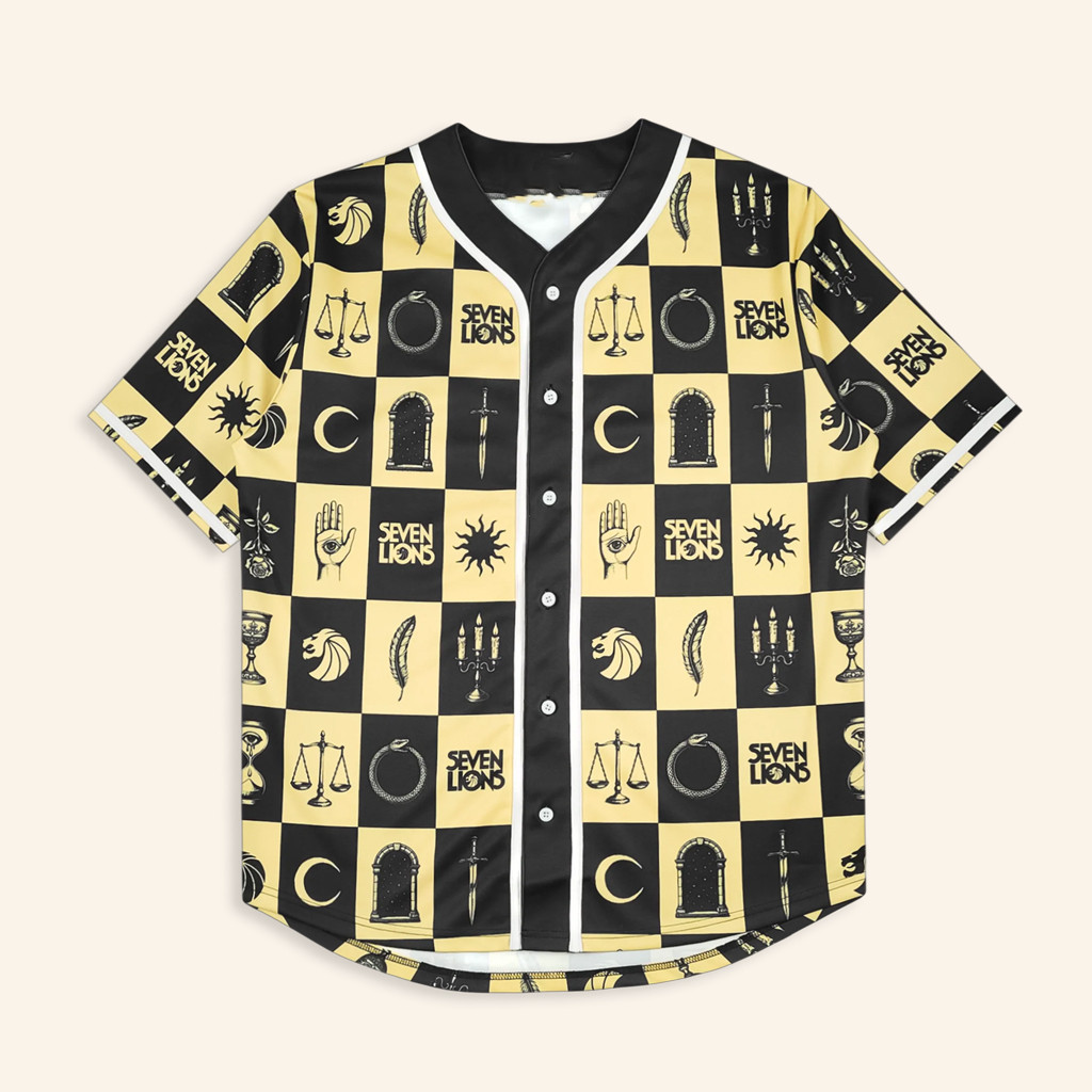 Seven Lions Merch Seven Lions Checkered Jersey Music Related Gifts For Guys Seven Lions Merch Seven Lions Checkered Jersey Music Related Gifts For Guys