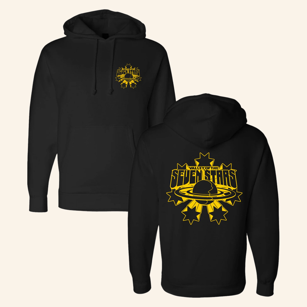 Seven Stars Festival Merch 2025 7S Starburst Yellow Logo Hoodie Gifts For Father Seven Stars Festival Merch 2025 7S Starburst Yellow Logo Hoodie Gifts For Father