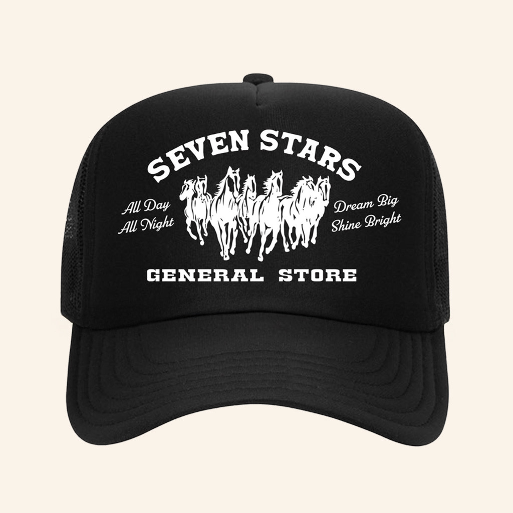 Seven Stars Festival Merch Horses Dream Big Shine Bright Trucker Hat Gifts For Husband Seven Stars Festival Merch Horses Dream Big Shine Bright Trucker Hat Gifts For Husband