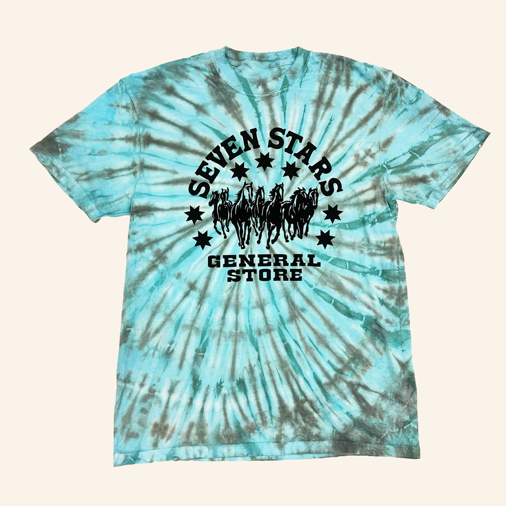 Seven Stars General Merch 7SGS Minty Drift Tie Dye T-Shirt Christmas Presents For Wife