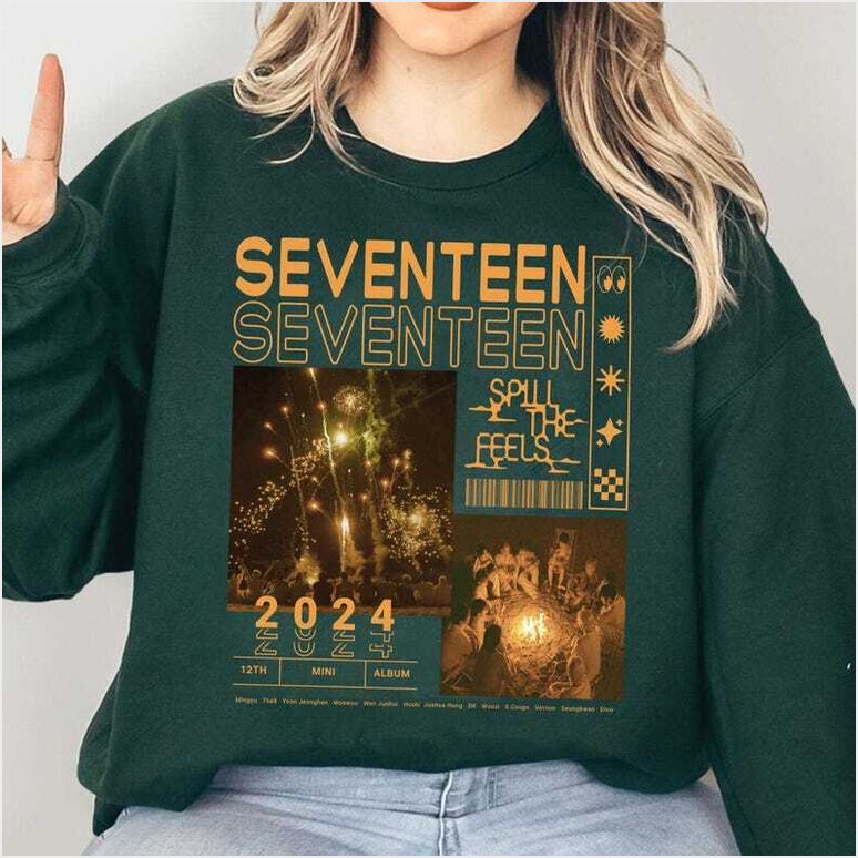 Seventeen Spill The Fells Album Graphic Sweatshirt Seventeen Right Here World Tour Shirt Gifts For Him Seventeen Spill The Fells Album Graphic Sweatshirt Seventeen Right Here World Tour Shirt Gifts For Him
