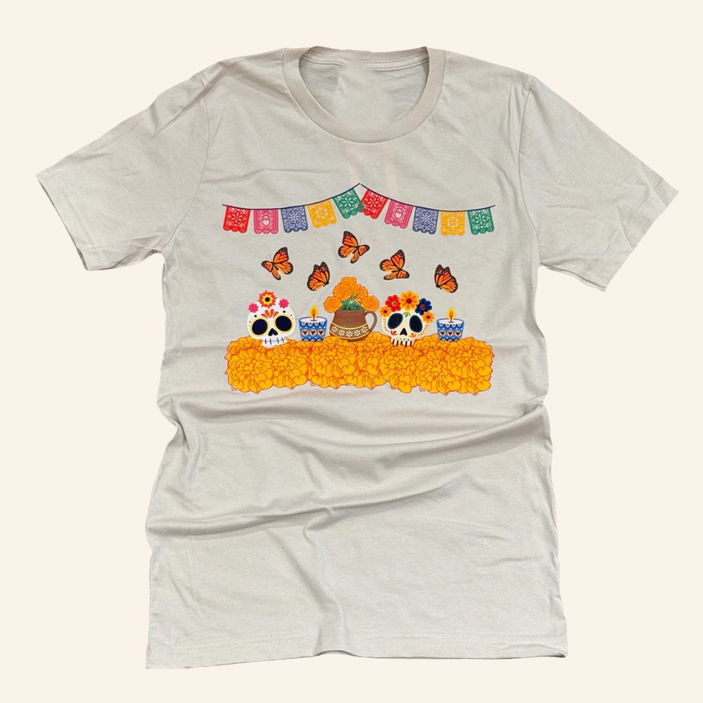 Sew Bonita Merch Dia De Los Muertos Shirt Christmas Gifts For Wife