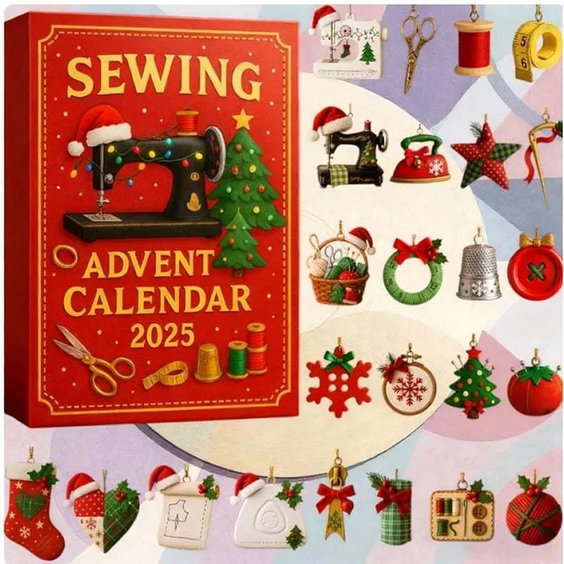 Sewing Advent Calendar 2025 Christmas Themed Fun Advent Calendar Xmas Gifts For Sewing Lovers