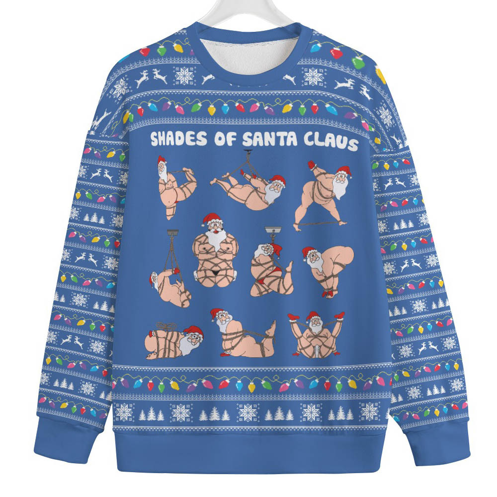 Sexy Shades Of Santa Mens Big And Tall Christmas Sweater Special Merch Gift Idea for Festive Celebrations