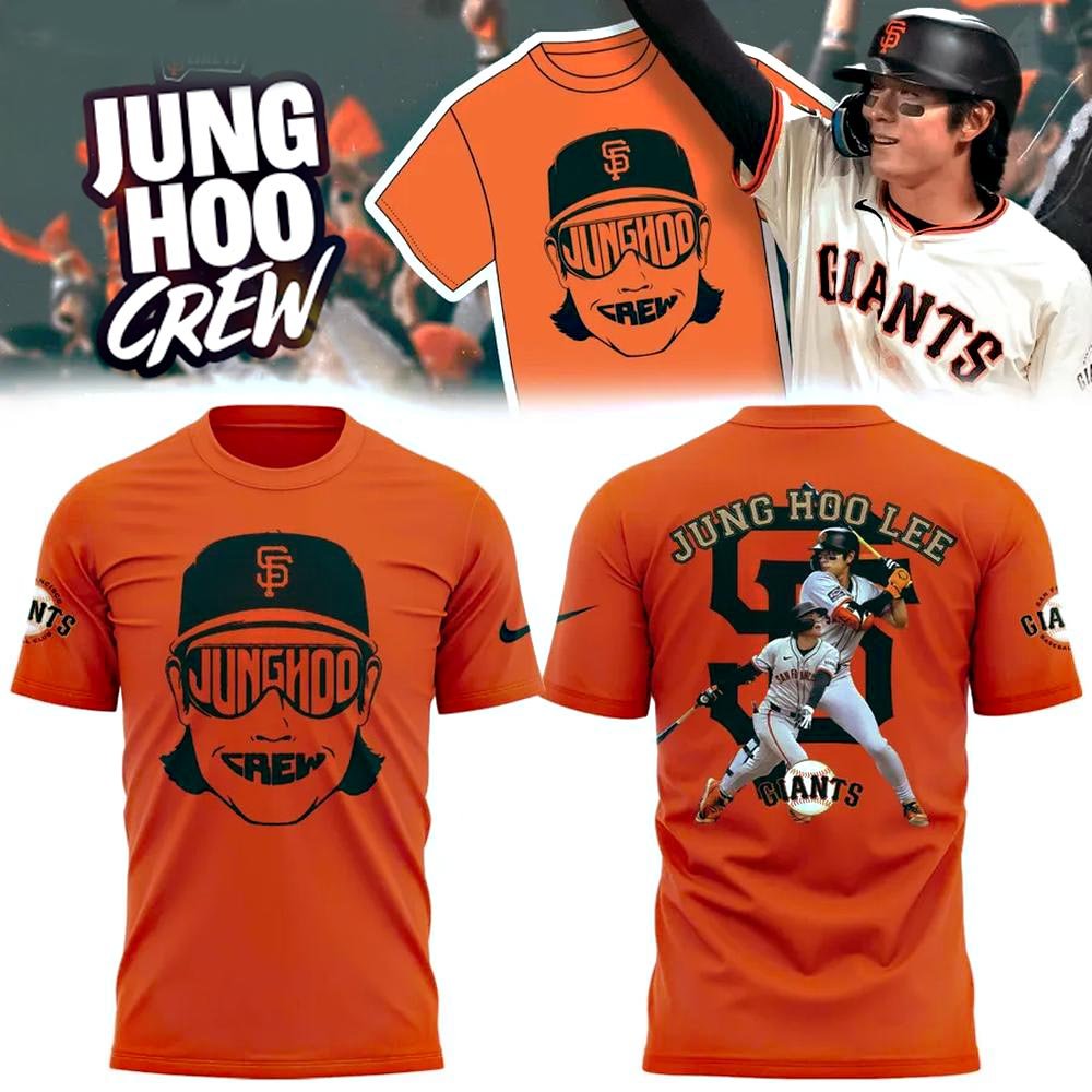SF Giants Jung Hoo Crew T-Shirt Baseball Enthusiast Gifts
