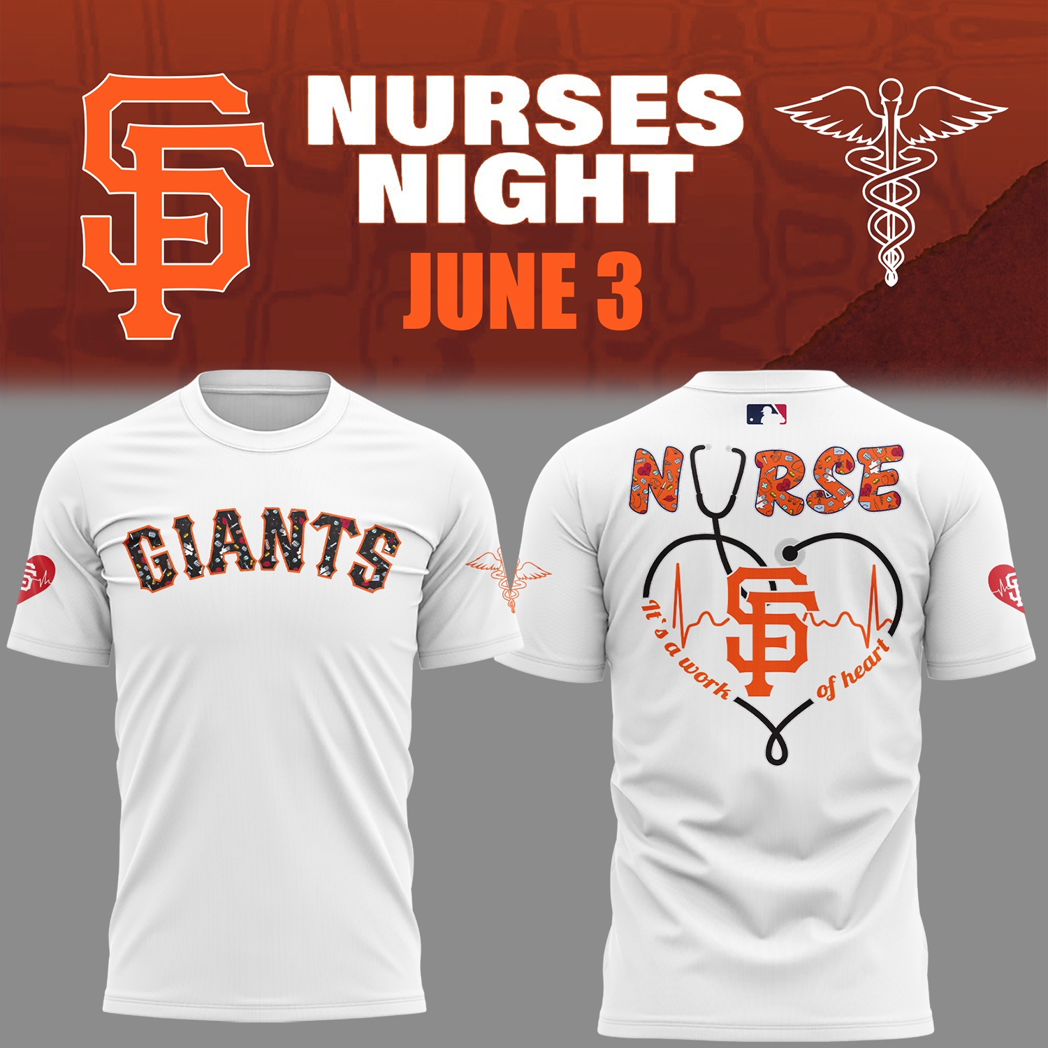 Sf Giants Nurses Night T-Shirt Gift Ideas For Baseball Players