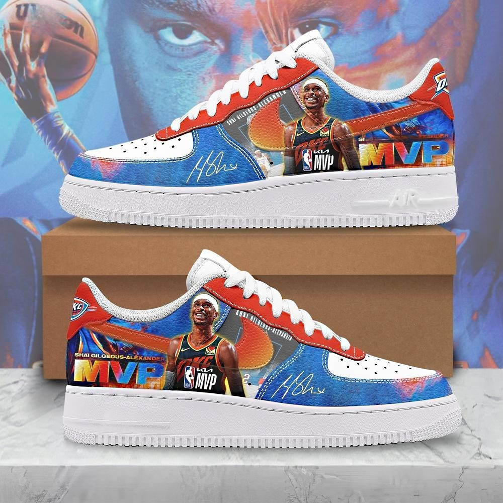 SGA MVP Oklahoma City Thunder AF1 Sneaker Gifts For Basketball Fan