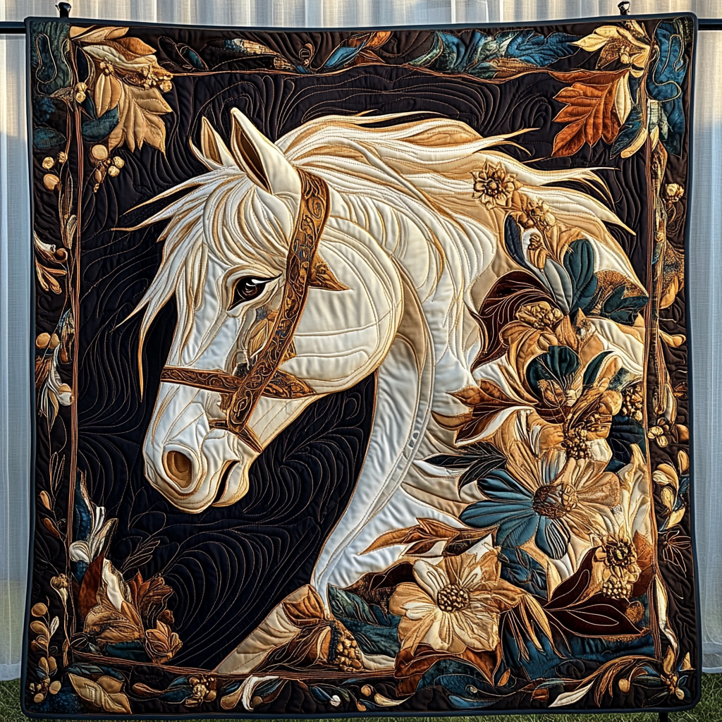 Shadow Dancer Quilted Blanket Equine Gifts For Horse Lovers