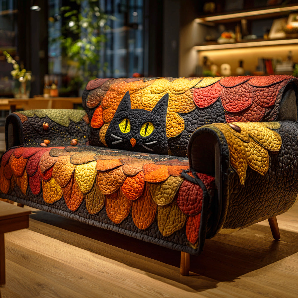 Shadow Garden Quilted Sofa Cover Sofa Seat Covers Presents For Cat Owners