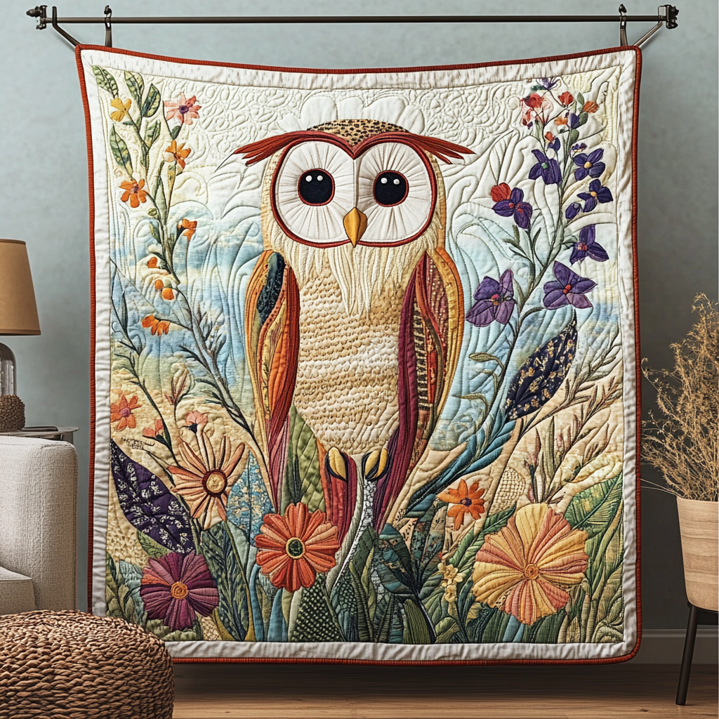 Shadow Glider Quilted Blanket Sofa Couch Throw Blanket Owl Gifts For Women