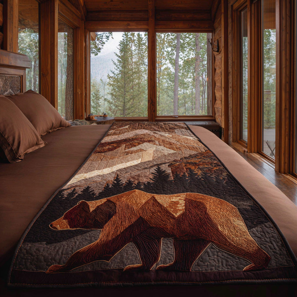 Shadow Guardian Quilted Bed Runner Bed Decor Ideas Cool Gifts For Nature Lovers