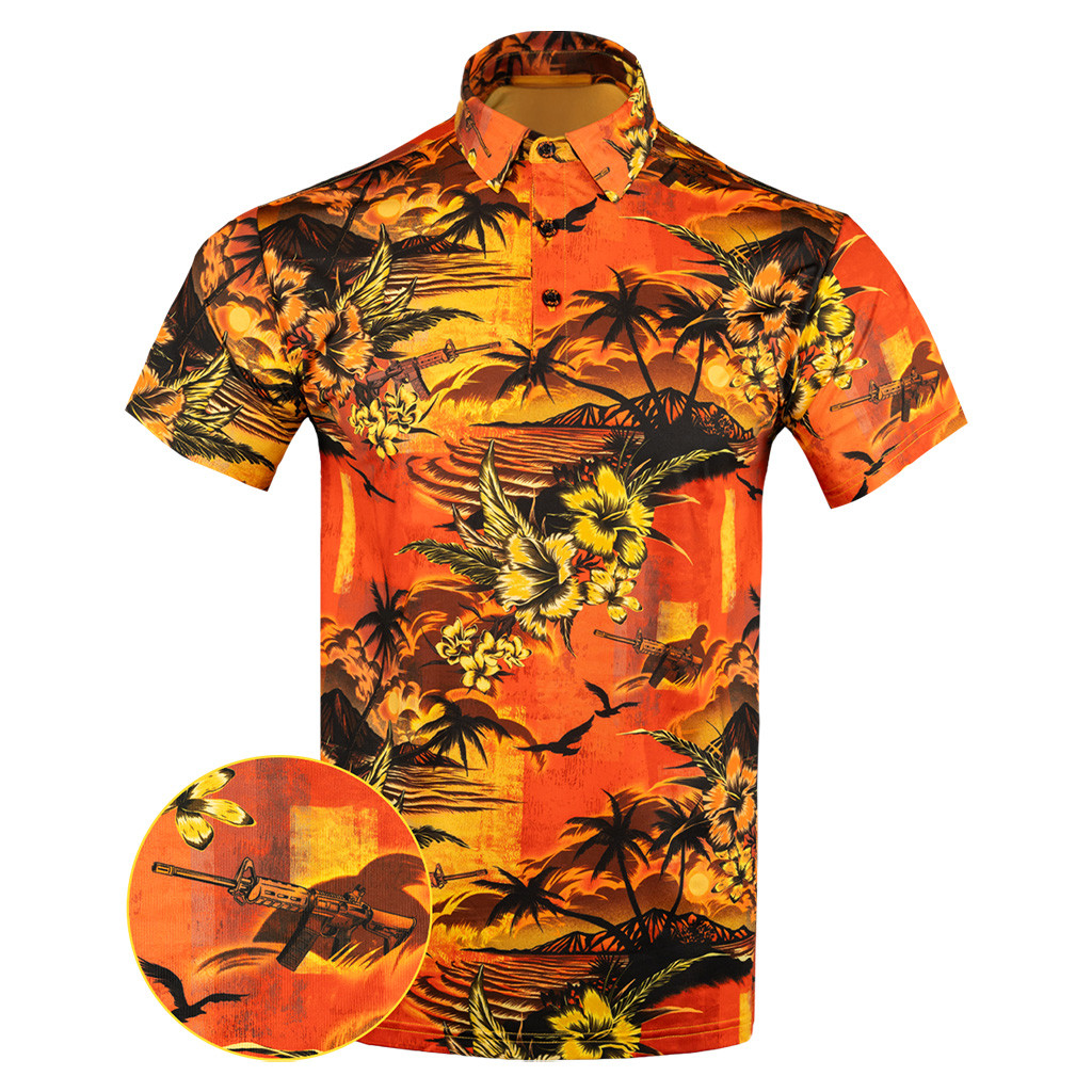 Shadow Hawaiian Polo Shirt Tactical Aloha Polo Shirt Birthday Present For Him Shadow Hawaiian Polo Shirt Tactical Aloha Polo Shirt Birthday Present For Him