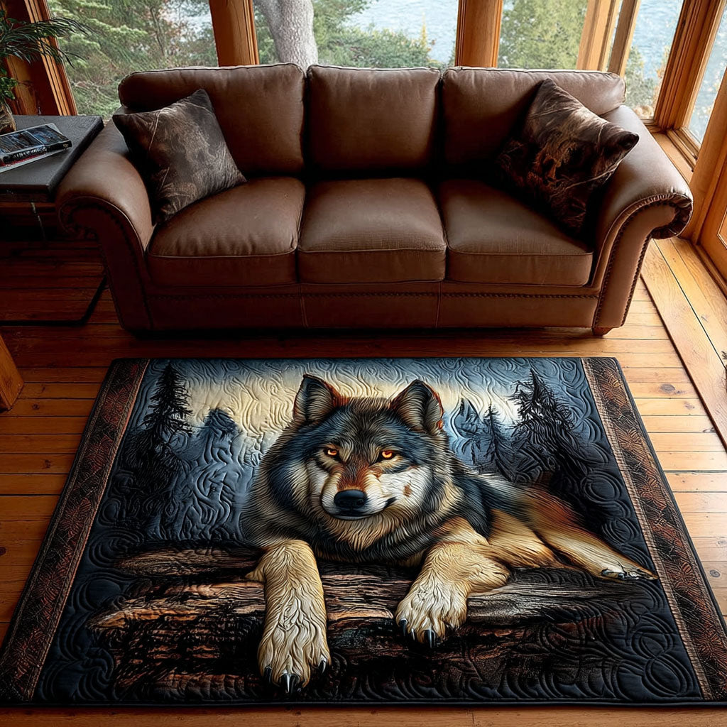 Shadow Howler Area Rug Dining Room Table Decorated For Christmas Unique Gifts For Wolf Lovers