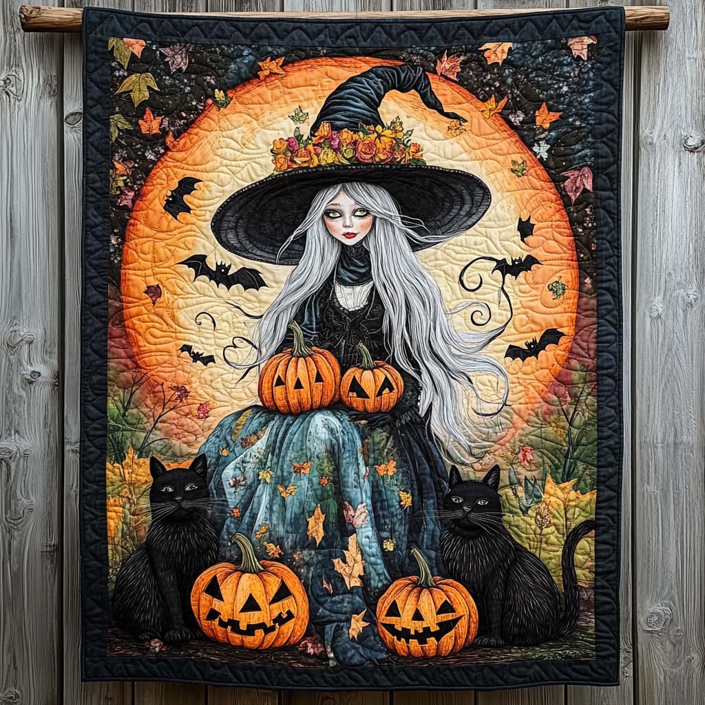 Shadow Spooks Quilted Blanket Unique Halloween Gifts
