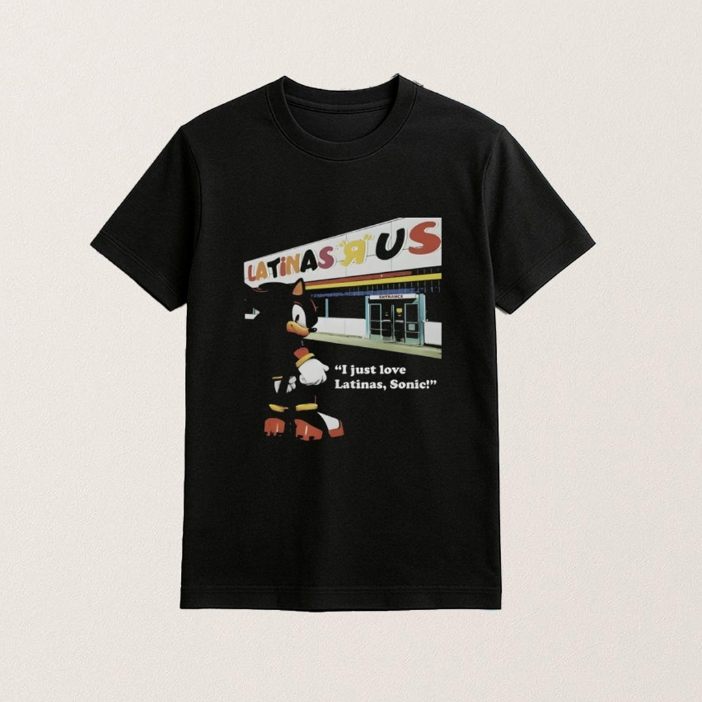 Shadow The Hedgehog I Just Love Latinas Sonic T-Shirt Best Presents For Anime Fans