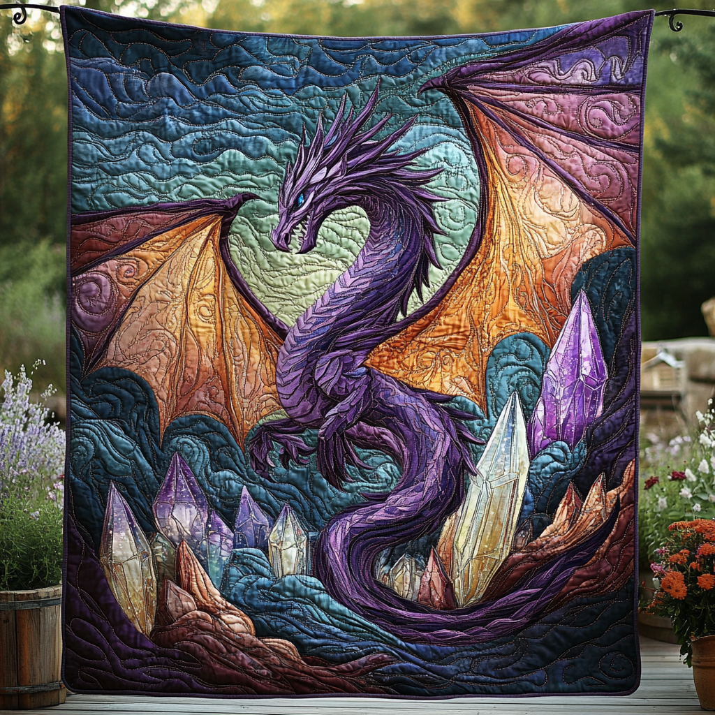 Shadowflame Quilted Blanket Presents For Dragon Lovers