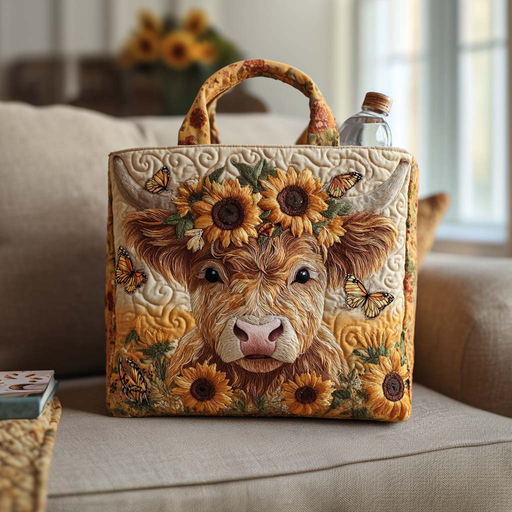 Shaggy Friend Quilted Tote Bag Gift Ideas For Farm Woman