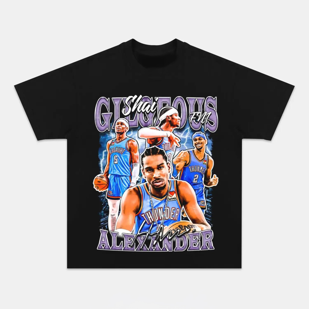 Shai Gilgeous Alexander Graphic T-Shirt Cool Gifts For Basketball Fans Shai Gilgeous Alexander Graphic T-Shirt Cool Gifts For Basketball Fans