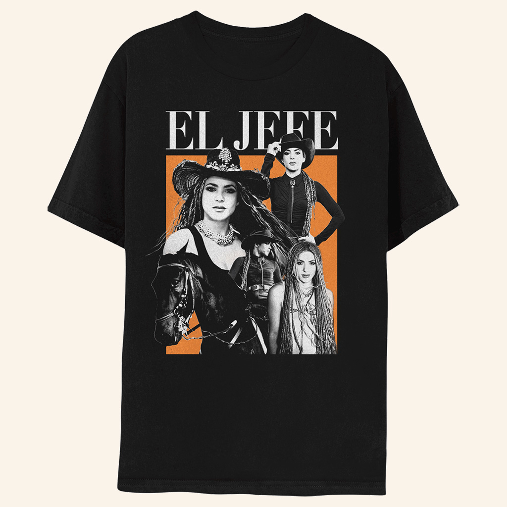 Shakira Merch El Jefe Black T-Shirt Birthday Gifts For Music Lovers