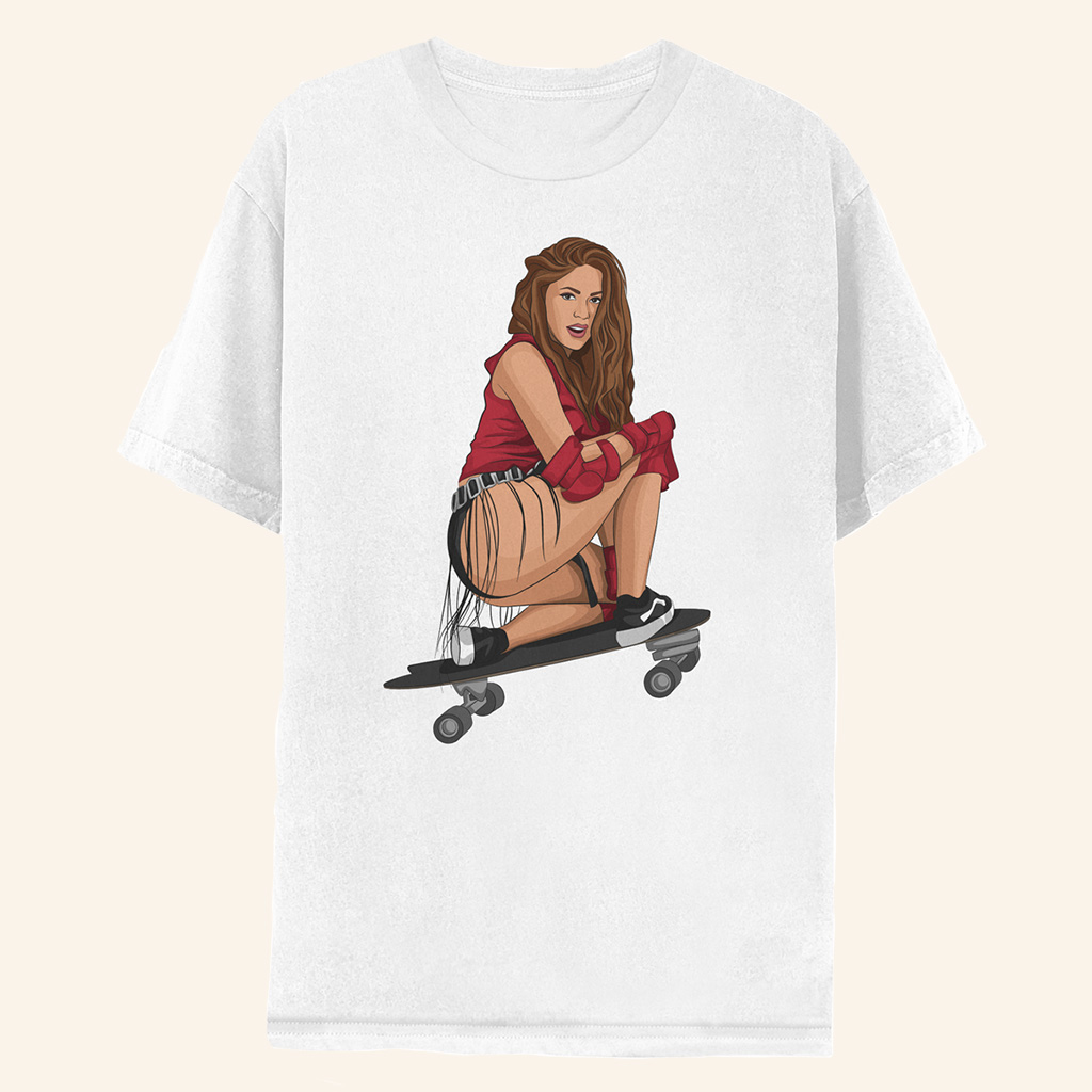 Shakira Merch Girl Like Me White T-Shirt Birthday Gifts For Music Lovers