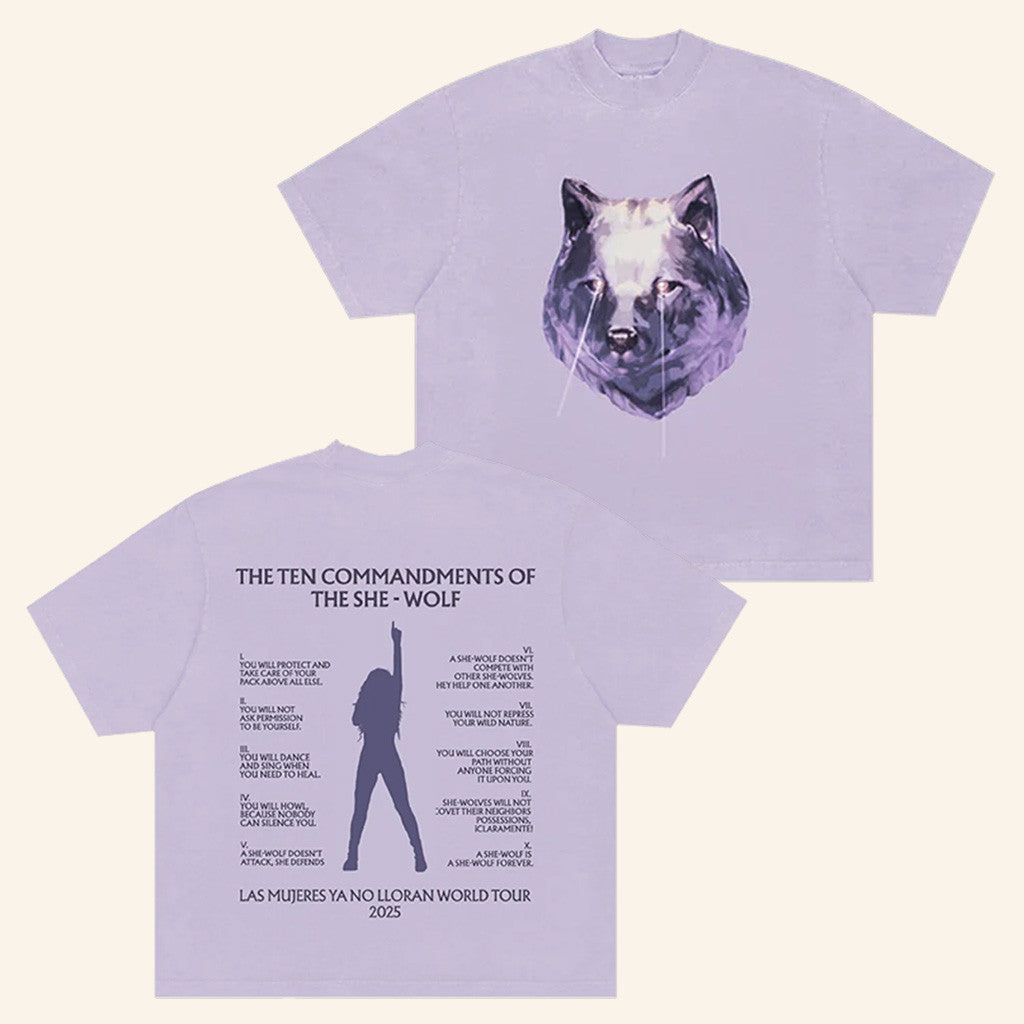 Shakira Merch Lmynl World Tour Commandments T-Shirt Gift Ideas For Wife