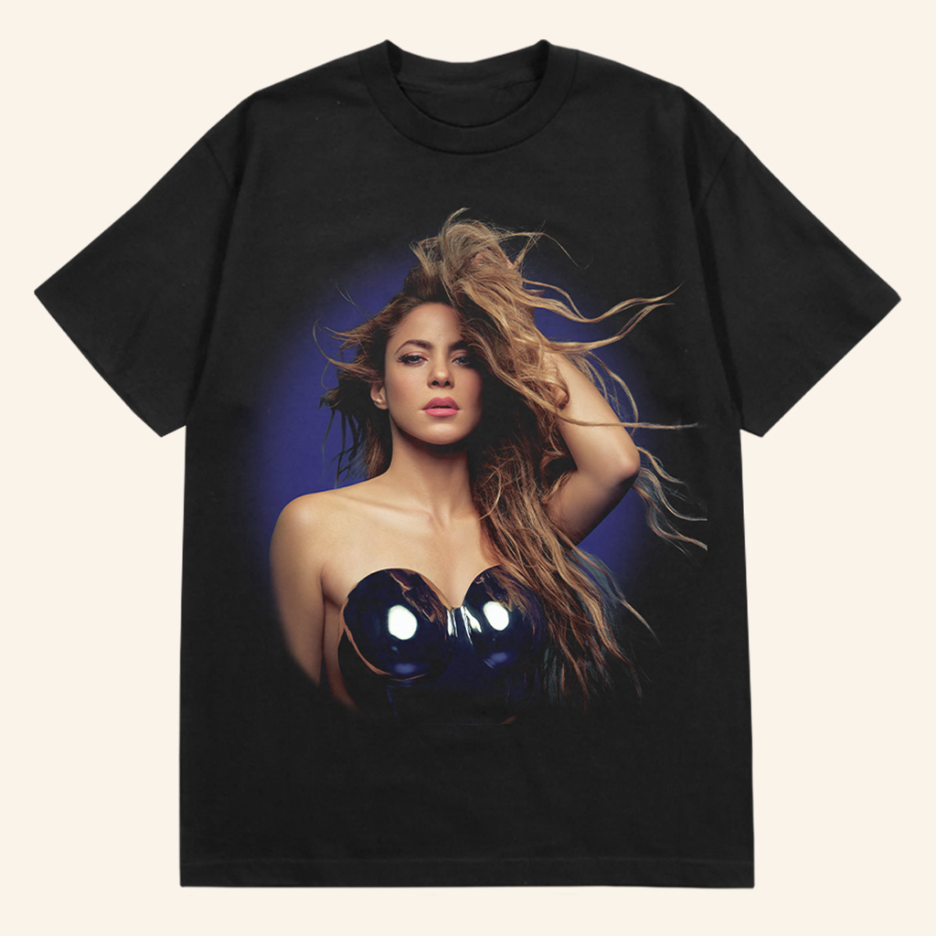 Shakira Merch Sapphire Aura Black T-Shirt Cool Gifts For Music Lovers Shakira Merch Sapphire Aura Black T-Shirt Cool Gifts For Music Lovers