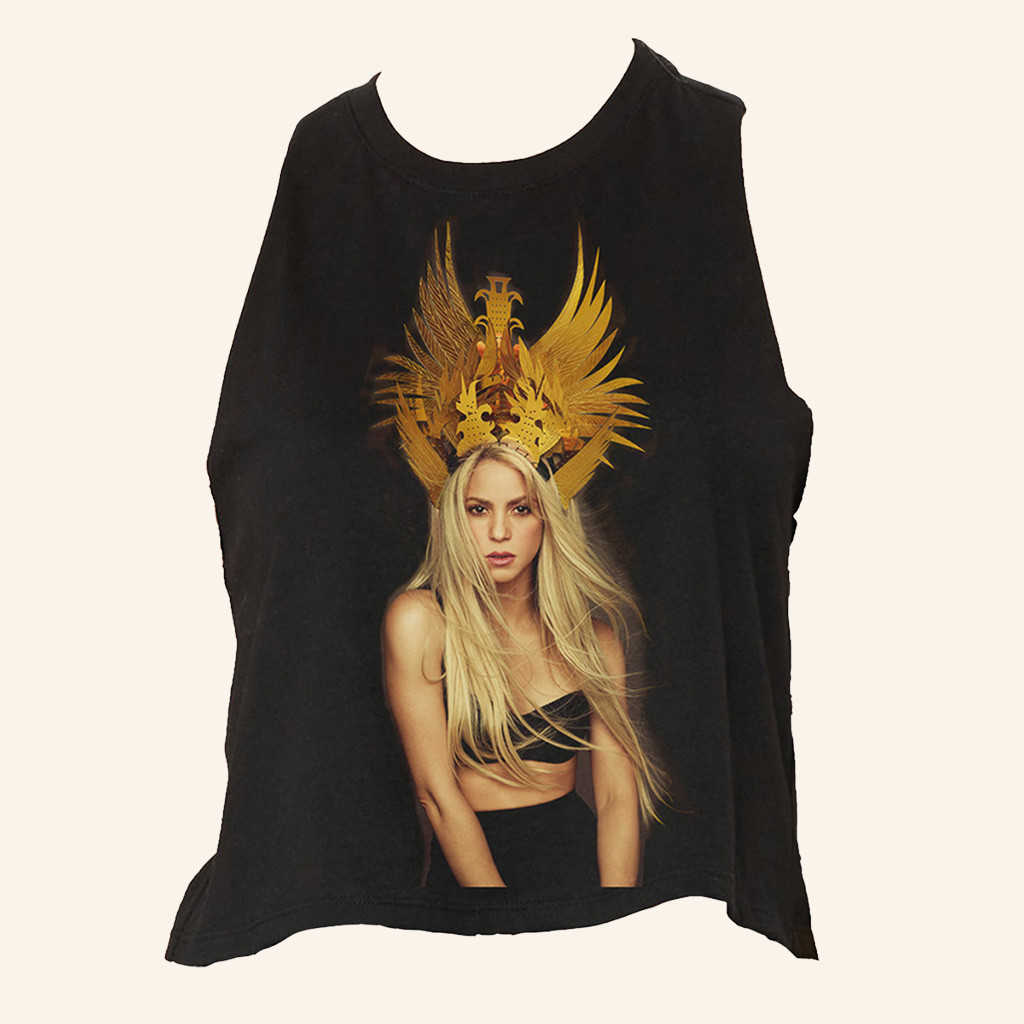 Shakira Merch Shakira Crown Photo Tank Top Gifts For Music Enthusiasts Shakira Merch Shakira Crown Photo Tank Top Gifts For Music Enthusiasts