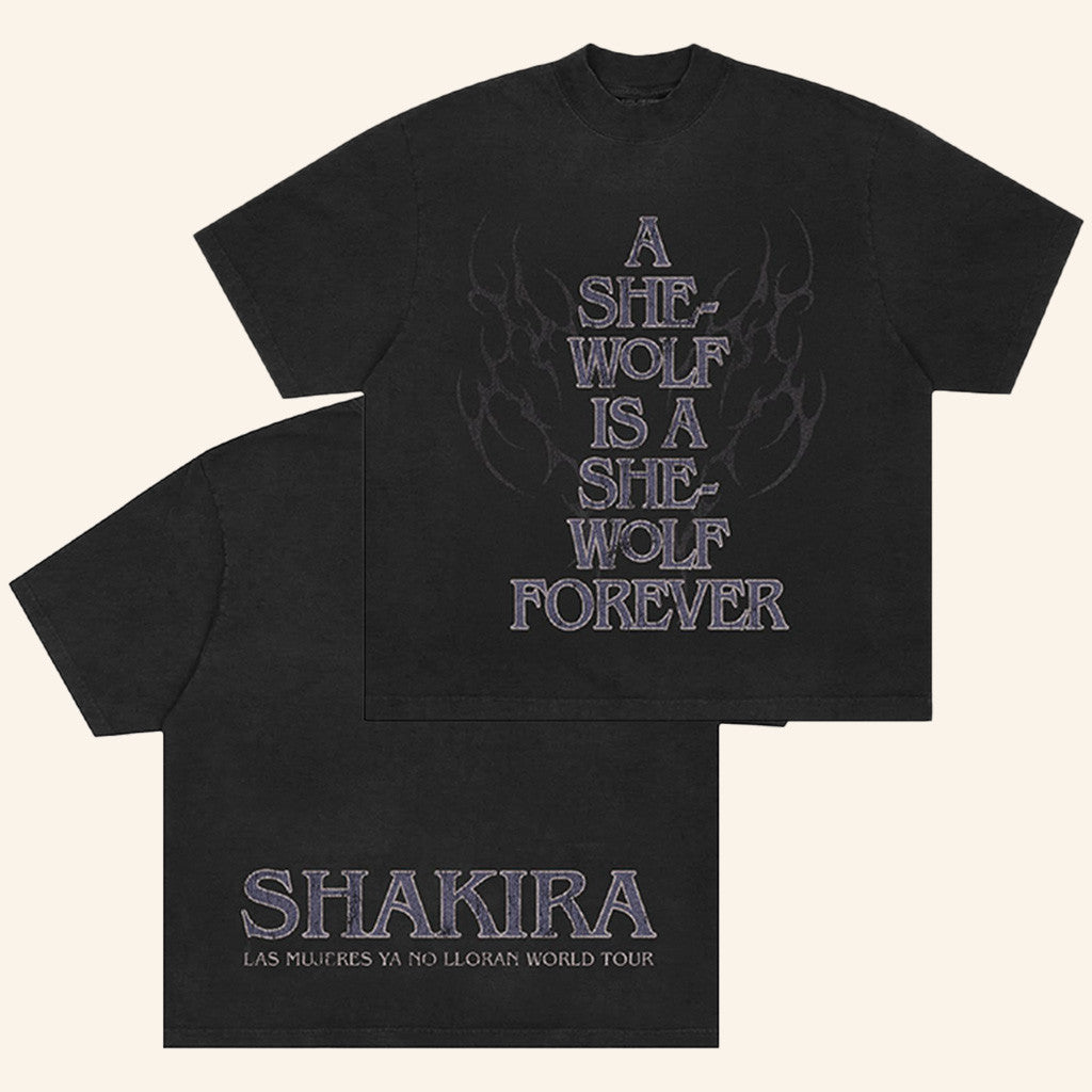 Shakira Merch Tour 2025 LMYNL World Tour She Wolf T-Shirt Gifts For Him