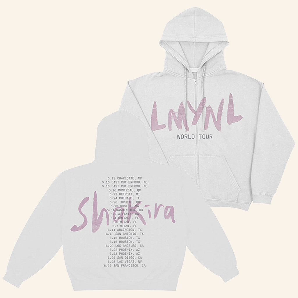 Shakira Merch Tour 2025 LMYNL World Tour Zip Hoodie Gifts For Wife Shakira Merch Tour 2025 LMYNL World Tour Zip Hoodie Gifts For Wife