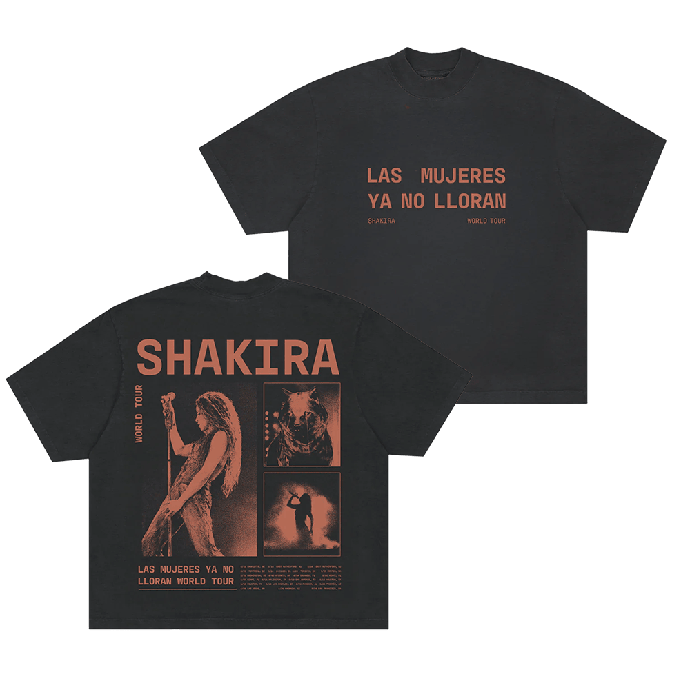 Shakira Tour Merch 2025 T-Shirt Las Mujeres Ya No Lloran LMYNL World Tour Fan Gifts