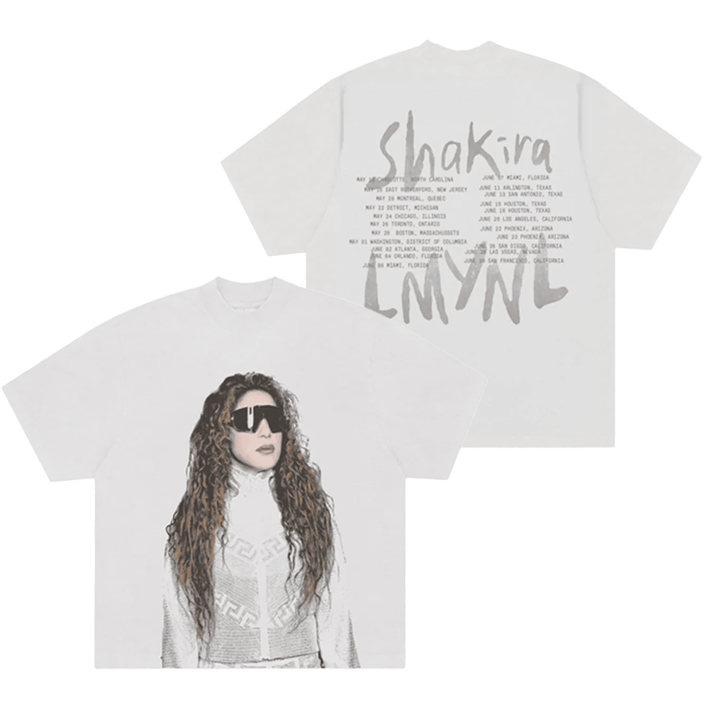 Shakira Tour Merch LMYNL World Tour Sunglasses Tee Shirt Concert 2025 Fan Gifts