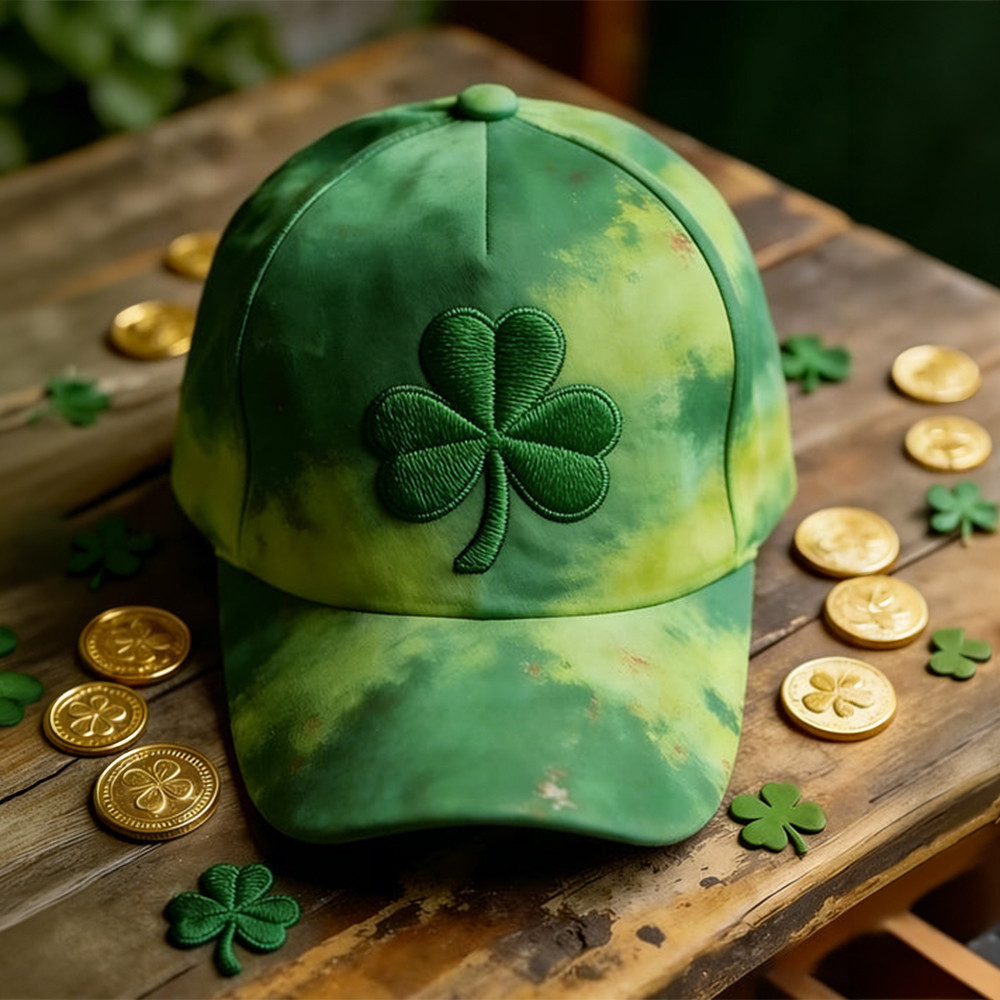 Shamrock Art Hat St Patrick's Day 2026 Baseball Cap Present For Brother
