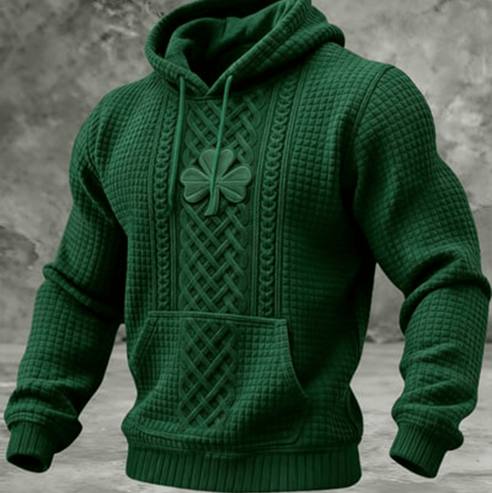 Shamrock Art St Paddys Day Hoodie St Patrick's Day Merchandise St Patrick's Gifts For Husband