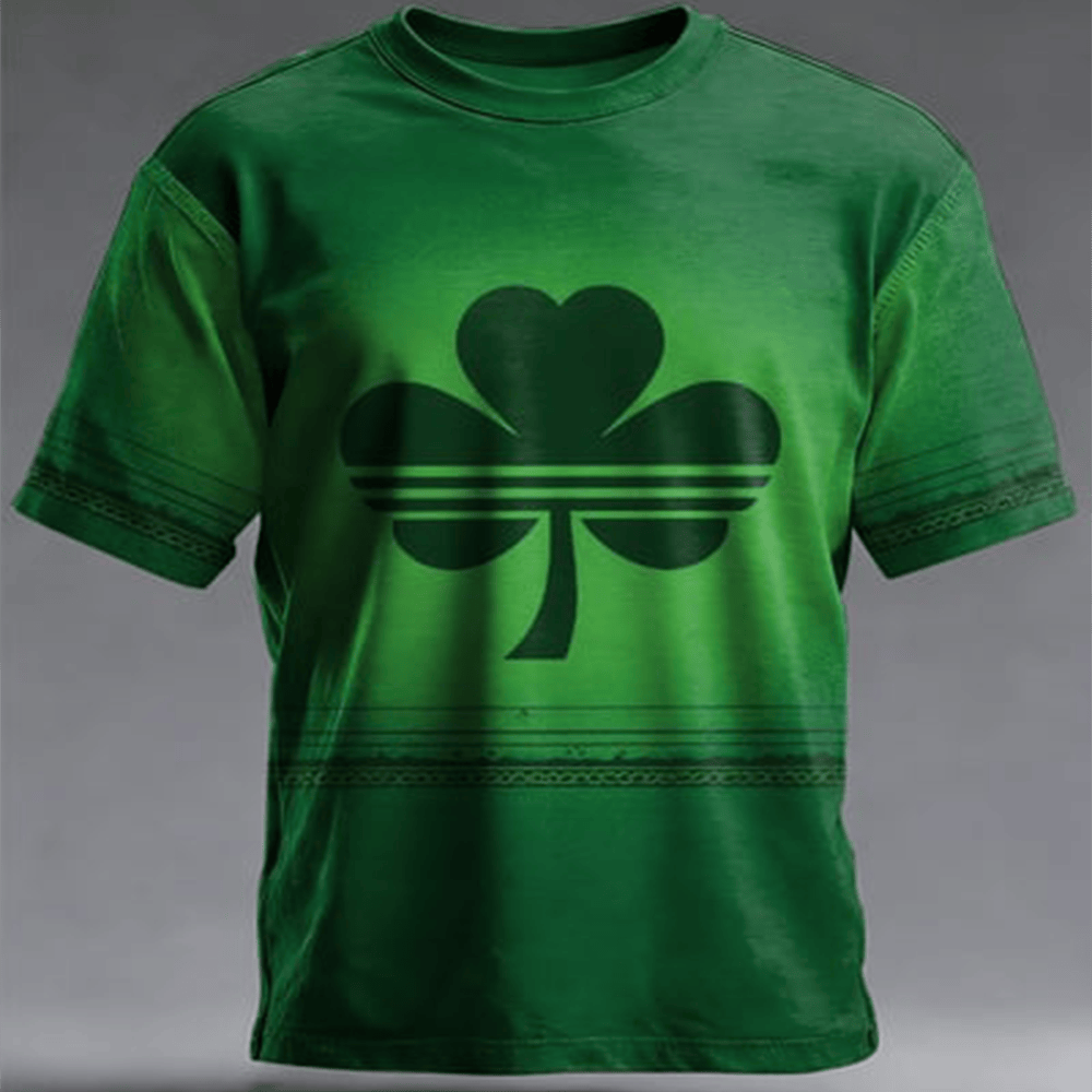 Shamrock Art St Paddy's Day T-Shirt St Patrick's Day Clothes Best Gift For Men