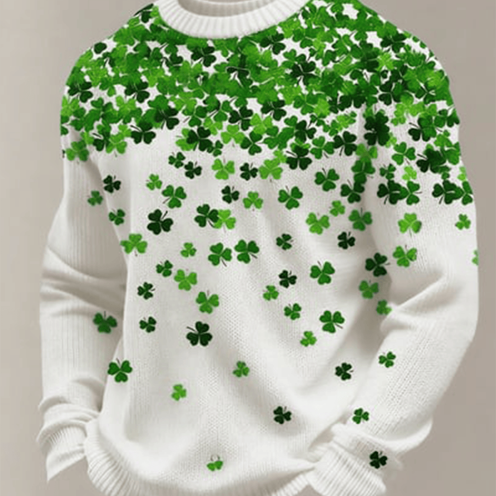 Shamrock Art St Paddy's Days Long Sleeve Shirt St Patrick's Day Stuff Gift For Men