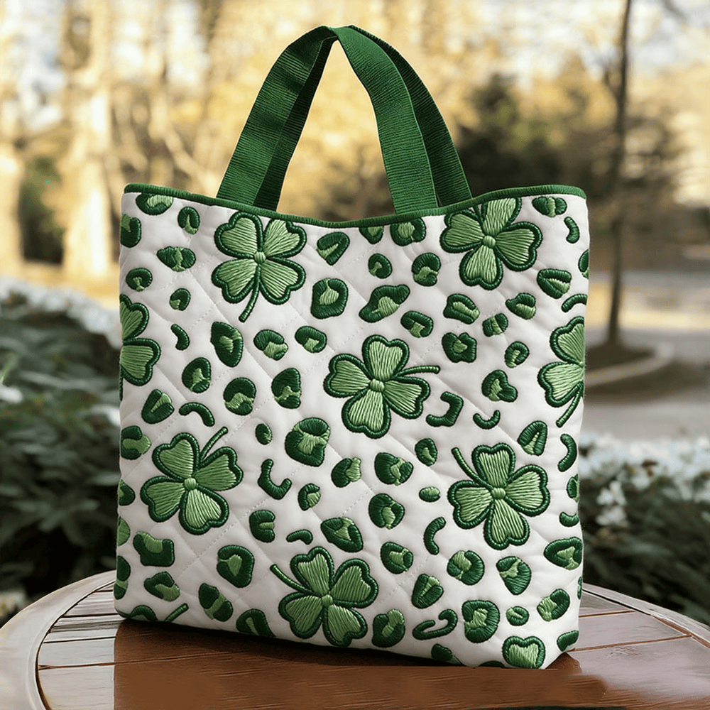 Shamrock Art St Patrick's Day Bag St Paddy's Day Merchandise Gift Ideas For Her